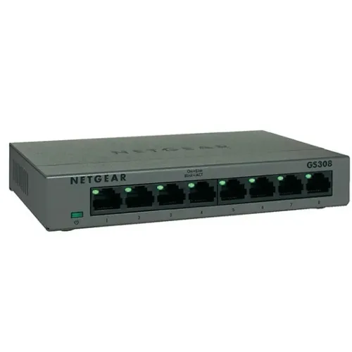 Netgear GS308 8-Port Gigabit Desktop Switch Netgear GS308 8-Port Gigabit Desktop Switch
