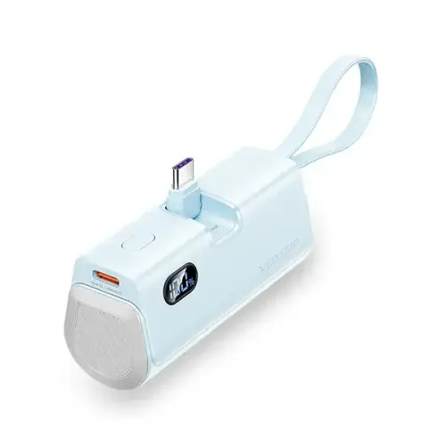 Vention FHQL0 4800mAh 22.5W Power Bank With Built-in Type-C and IP Cable Vention FHQL0 4800mAh 22.5W Power Bank With Built-in Type-C and IP Cable
