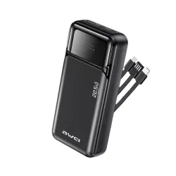 Awei PA-93 20000mah 22.5W Fast Charging Power Bank with Built‑in Cable Awei PA-93 20000mah 22.5W Fast Charging Power Bank with Built‑in Cable
