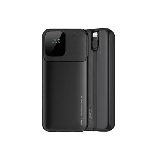 Recci RPB-P68 20000mAh 22.5W Fast Charging Power Bank With Built in Lightning & Type C Cable Recci RPB-P68 20000mAh 22.5W Fast Charging Power Bank With Built in Lightning & Type C Cable