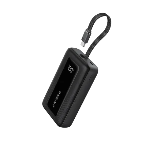 Anker Zolo 10000mAh 30W Power Bank with Built-in Type-C Cable