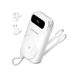 Vention FHXW0 10000mAh 22.5W Power Bank With Built-in Type-C and IP Cable Vention FHXW0 10000mAh 22.5W Power Bank With Built-in Type-C and IP Cable
