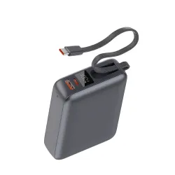 QCY PB20A 20000mAh 45W PD Fast Charging Mini Power Bank with Built-in Type C Cable QCY PB20A 20000mAh 45W PD Fast Charging Mini Power Bank with Built-in Type C Cable