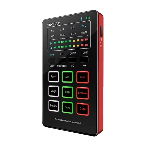 Takstar MX1 Mini Portable Webcast Sound Card Takstar MX1 Mini Portable Webcast Sound Card