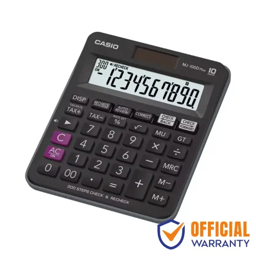 Casio MJ-100D Plus Check & Recheck Basic Calculator Casio MJ-100D Plus Check & Recheck Basic Calculator