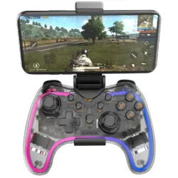 Havit G180BT Transparent RGB Bluetooth Vibration Gamepad Havit G180BT Transparent RGB Bluetooth Vibration Gamepad