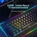 Zifriend BD61 Rainbow Backlit Hot Swappable Mechanical Keyboard