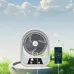 Rechargeable Solar Fan With 2 Light & 2W Solar Panel (EP-608)
