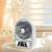 Rechargeable Solar Fan With 2 Light & 2W Solar Panel (EP-608)