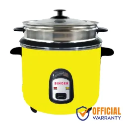 Singer B1800EXPRESS-PRO 1.8 L Rice Cooker Yellow With Steamer Singer B1800EXPRESS-PRO 1.8 L Rice Cooker Yellow With Steamer