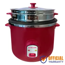 Singer B2800DELUX 2.8 L Rice Cooker Pink with Steamer Singer B2800DELUX 2.8 L Rice Cooker Pink with Steamer