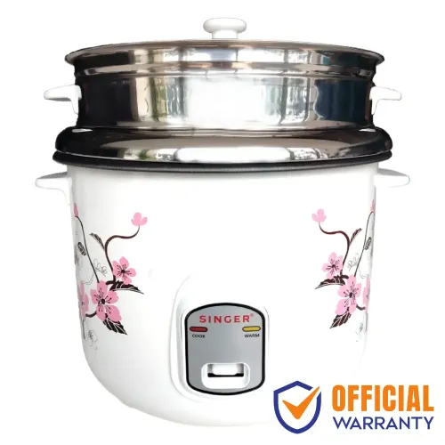 Singer B888CHAMP 2.8 L Rice Cooker White With Steamer Singer B888CHAMP 2.8 L Rice Cooker White With Steamer