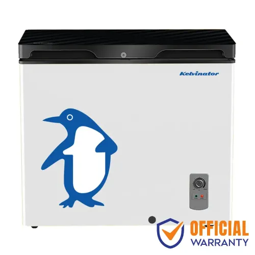 Kelvinator KCCF-225DFG 225 Litre Glass Door Deep Freezer White Kelvinator KCCF-225DFG 225 Litre Glass Door Deep Freezer White