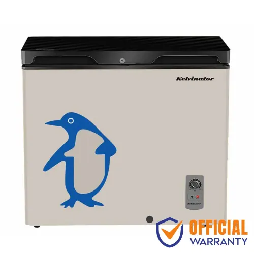 Kelvinator KCCF-225DFG 225 Litre Glass Door Deep Freezer Black Kelvinator KCCF-225DFG 225 Litre Glass Door Deep Freezer Black