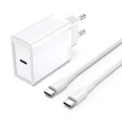 Vention FAHWF-EU 25W Type-C Wall Charger with Type-C Cable Vention FAHWF-EU 25W Type-C Wall Charger with Type-C Cable