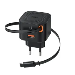 XO L165 EU 20W PD Retractable Type-C Fast Charger Adapter XO L165 EU 20W PD Retractable Type-C Fast Charger Adapter