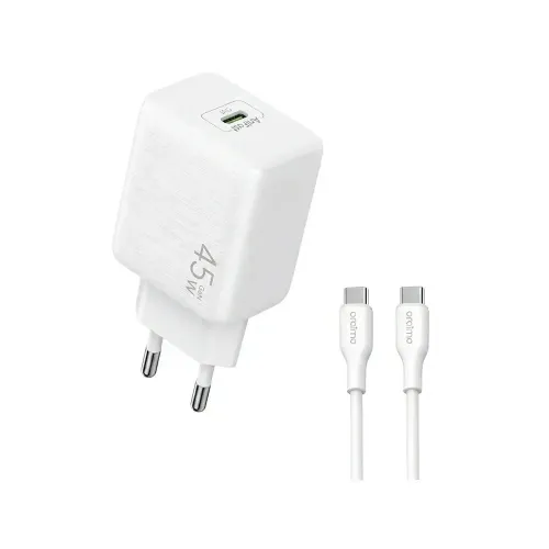 Oraimo PowerGaN 451 45w GaN Charger Adapter with Type-C Cable Oraimo PowerGaN 451 45w GaN Charger Adapter with Type-C Cable