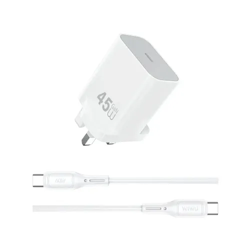 WiWU Essen Wi-G024 45W GaN Charger with Type-C to C Cable