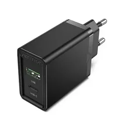 VENTION FBBB0-EU Two-Port USB(A+C) Wall Charger (18W/20W) EU-Plug VENTION FBBB0-EU Two-Port USB(A+C) Wall Charger (18W/20W) EU-Plug