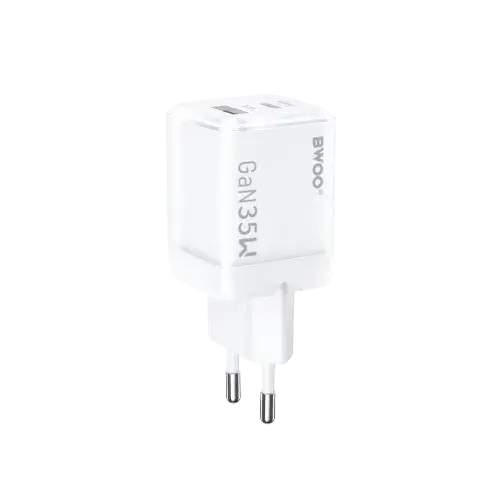 BWOO BO-CDA222 35W 2-Port Fast GaN Charger Adapter BWOO BO-CDA222 35W 2-Port Fast GaN Charger Adapter