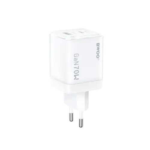 BWOO BO-CDA224 70W 2-Port Fast GaN Charger Adapter BWOO BO-CDA224 70W 2-Port Fast GaN Charger Adapter