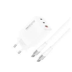Recci RC85ECC 67W Fast Charger Adapter With Type C Cable Recci RC85ECC 67W Fast Charger Adapter With Type C Cable