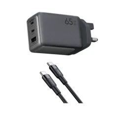 Oraimo HyperGaN 65 65W GaN Charger Adapter with 100W Type-C Cable Oraimo HyperGaN 65 65W GaN Charger Adapter with 100W Type-C Cable
