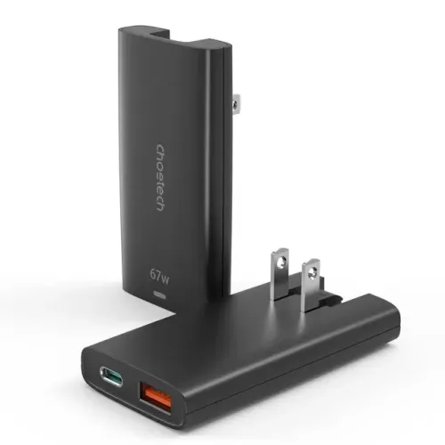 Choetech PD6011 67W GaN Dual-Port Ultra Thin Universal Charging Adapter Choetech PD6011 67W GaN Dual-Port Ultra Thin Universal Charging Adapter