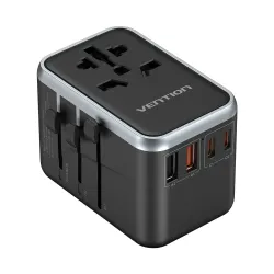 Vention FJFB0 65W 4-Port Universal Travel Adapter Vention FJFB0 65W 4-Port Universal Travel Adapter
