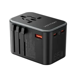 Vention FJDB0 65W 3-Port Universal Travel Adapter Vention FJDB0 65W 3-Port Universal Travel Adapter