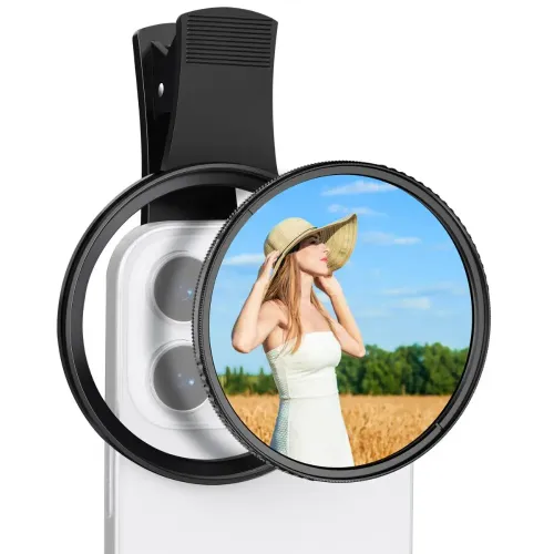 K&F Concept KF01.2900V2 67mm Clip-on CPL&Black Mist 1/4 Phone Camera Lens Filter K&F Concept KF01.2900V2 67mm Clip-on CPL&Black Mist 1/4 Phone Camera Lens Filter