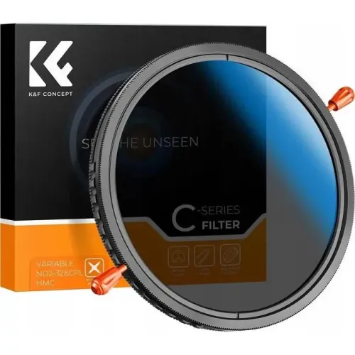 K&F Concept 58mm Nano-C Series 2-in-1 VND2-32/CPL Camera Lens Filter K&F Concept 58mm Nano-C Series 2-in-1 VND2-32/CPL Camera Lens Filter