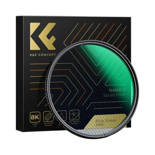 K&F Concept KF01.2099 67mm Nano-X Series Blue Streak Lens Filter K&F Concept KF01.2099 67mm Nano-X Series Blue Streak Lens Filter