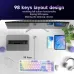 Zifriend AG98 Hot-Swappable Rainbow Backlit Mechanical Keyboard