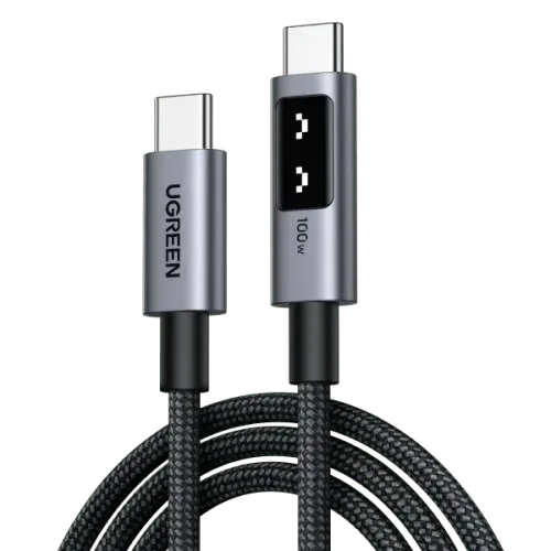 Ugreen Uno 100W USB Type-C Cable With LED Display #35501 Ugreen Uno 100W USB Type-C Cable With LED Display #35501