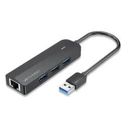 VENTION CHNBB 3-Port USB 3.0 Hub with Gigabit Ethernet Adapter VENTION CHNBB 3-Port USB 3.0 Hub with Gigabit Ethernet Adapter