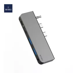 WiWU Alpha M X Pro 5 in 1 Laptop Adapter Dongle WiWU Alpha M X Pro 5 in 1 Laptop Adapter Dongle
