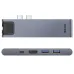 Baseus Thunderbolt C+ Pro 7-in-1 Smart Hub Docking Station Gray Baseus Thunderbolt C+ Pro 7-in-1 Smart Hub Docking Station Gray