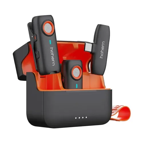 Hohem Mic-01 (2TX+1RX+Charging Case) Wireless Microphone Hohem Mic-01 (2TX+1RX+Charging Case) Wireless Microphone