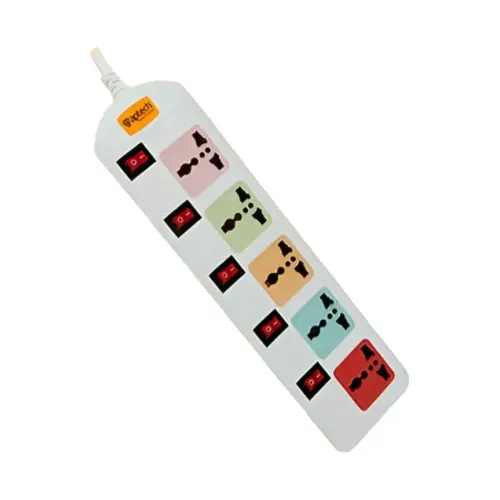 Aptech A605 5 Port 3 Meter 2 Pin Power Strip