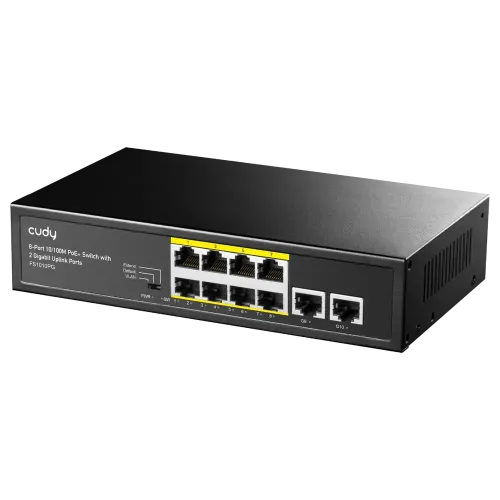 Cudy FS1010PG 8 Port PoE+ Switch with 2 Uplink Ports Cudy FS1010PG 8 Port PoE+ Switch with 2 Uplink Ports