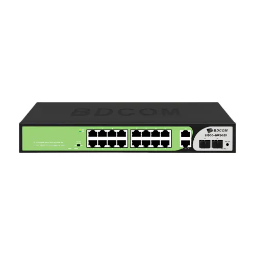 BDCOM S1500-16P2G2S 16-Port Gigabit Unmanaged PoE Switch BDCOM S1500-16P2G2S 16-Port Gigabit Unmanaged PoE Switch