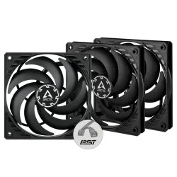 Arctic P12 Slim PWM PST 120 mm 3 Pack Casing Fan Arctic P12 Slim PWM PST 120 mm 3 Pack Casing Fan