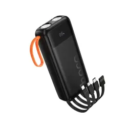 Hoco J151A Spirit 20000mAh 10W Power Bank With Built-in Cables & Flashlight Hoco J151A Spirit 20000mAh 10W Power Bank With Built-in Cables & Flashlight