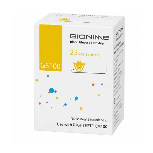 Bionime Blood Glucose GS100 Strip 25pcs Bionime Blood Glucose GS100 Strip 25pcs