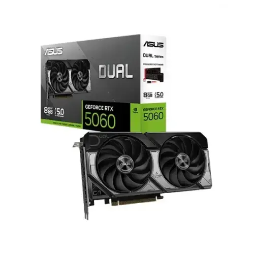 ASUS Dual GeForce RTX 5060 8GB GDDR7 Graphics Card ASUS Dual GeForce RTX 5060 8GB GDDR7 Graphics Card