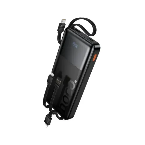 Hoco J156 Founder 10000mAh 22.5W Fast Charging Power Bank With Built-in Cables