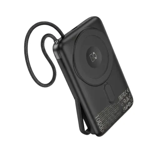 Hoco Q43 Clever 10000mAh 20W Magnetic Wireless Power Bank With Phone Holder