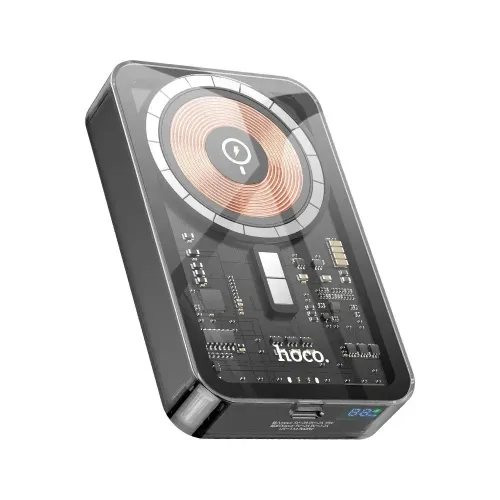 Hoco Q14A 10000mAh 20W Transferent Wireless Fast Charging Power Bank