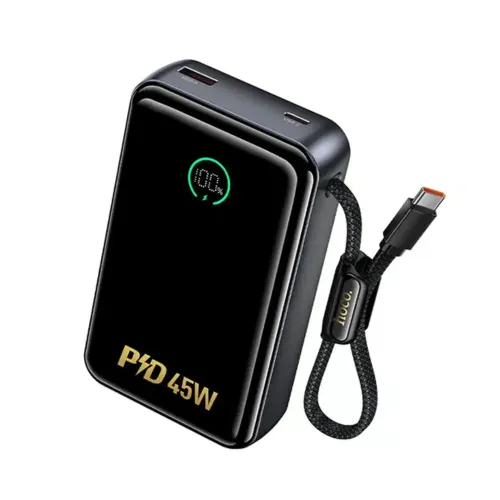 Hoco Q54 Shine 20000mah PD45W Power Bank With Built-in Cable